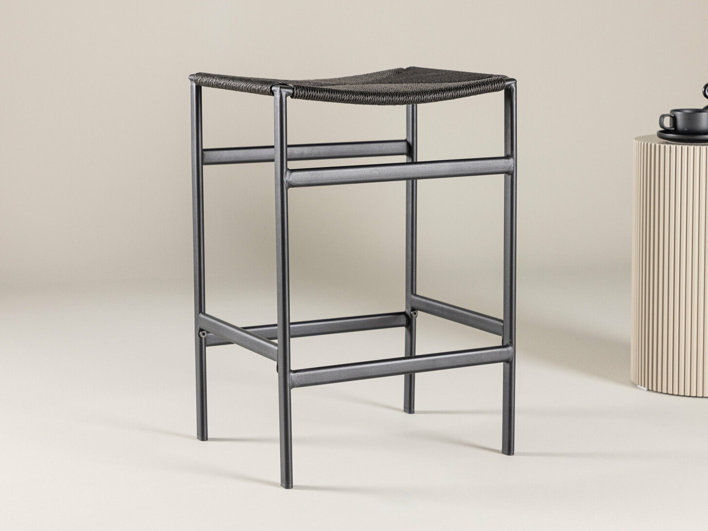 Нисък бар стол Dallas 4564 (Черен)