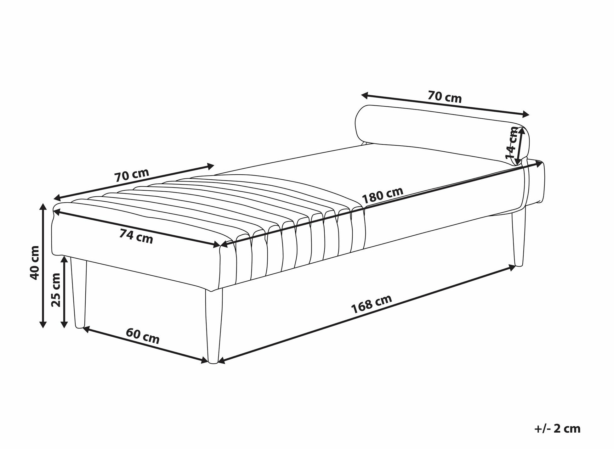 Кушетка Berwyn 2252 (Зелен)