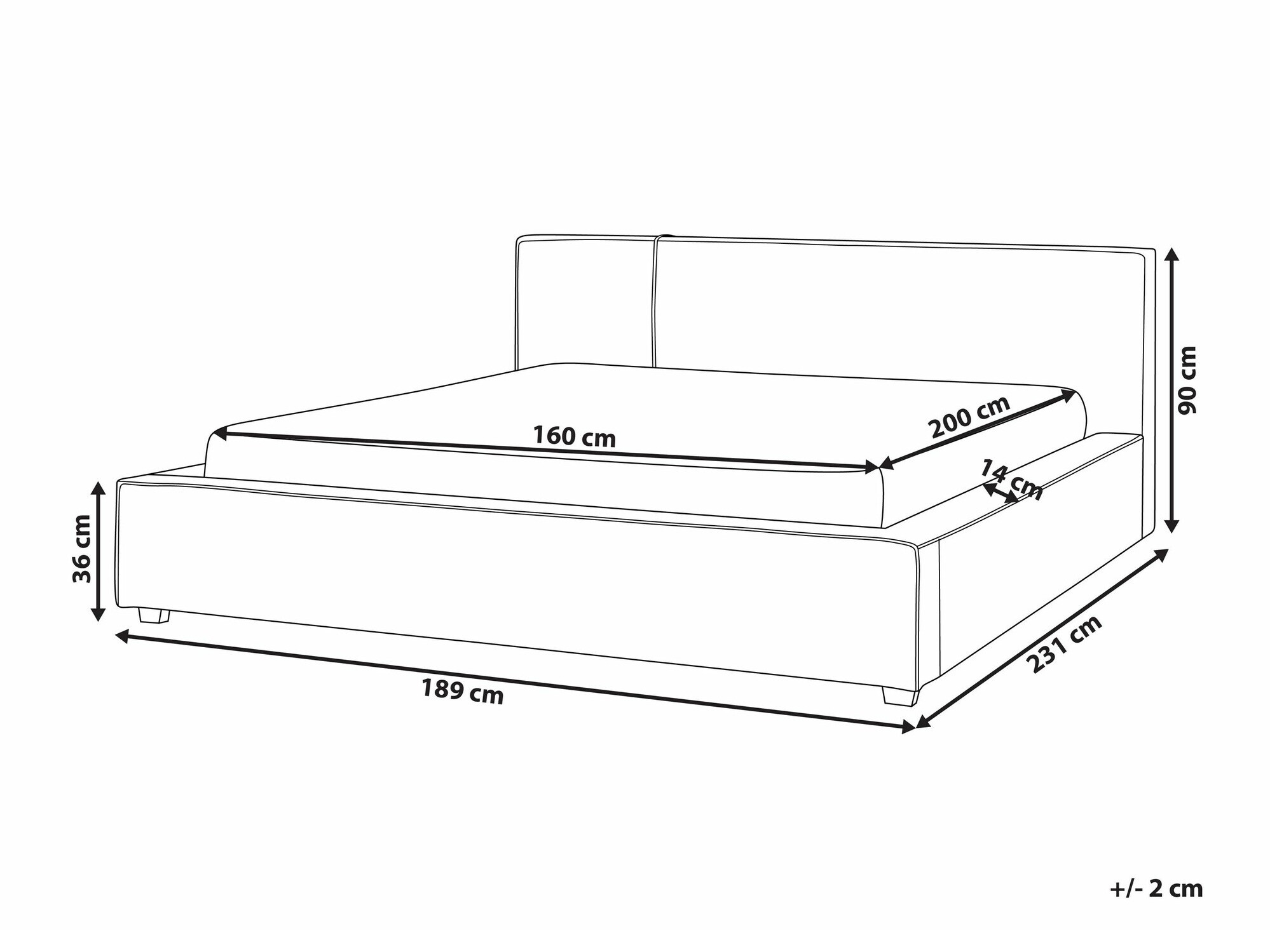 Легло Berwyn 2250 (Taupe)