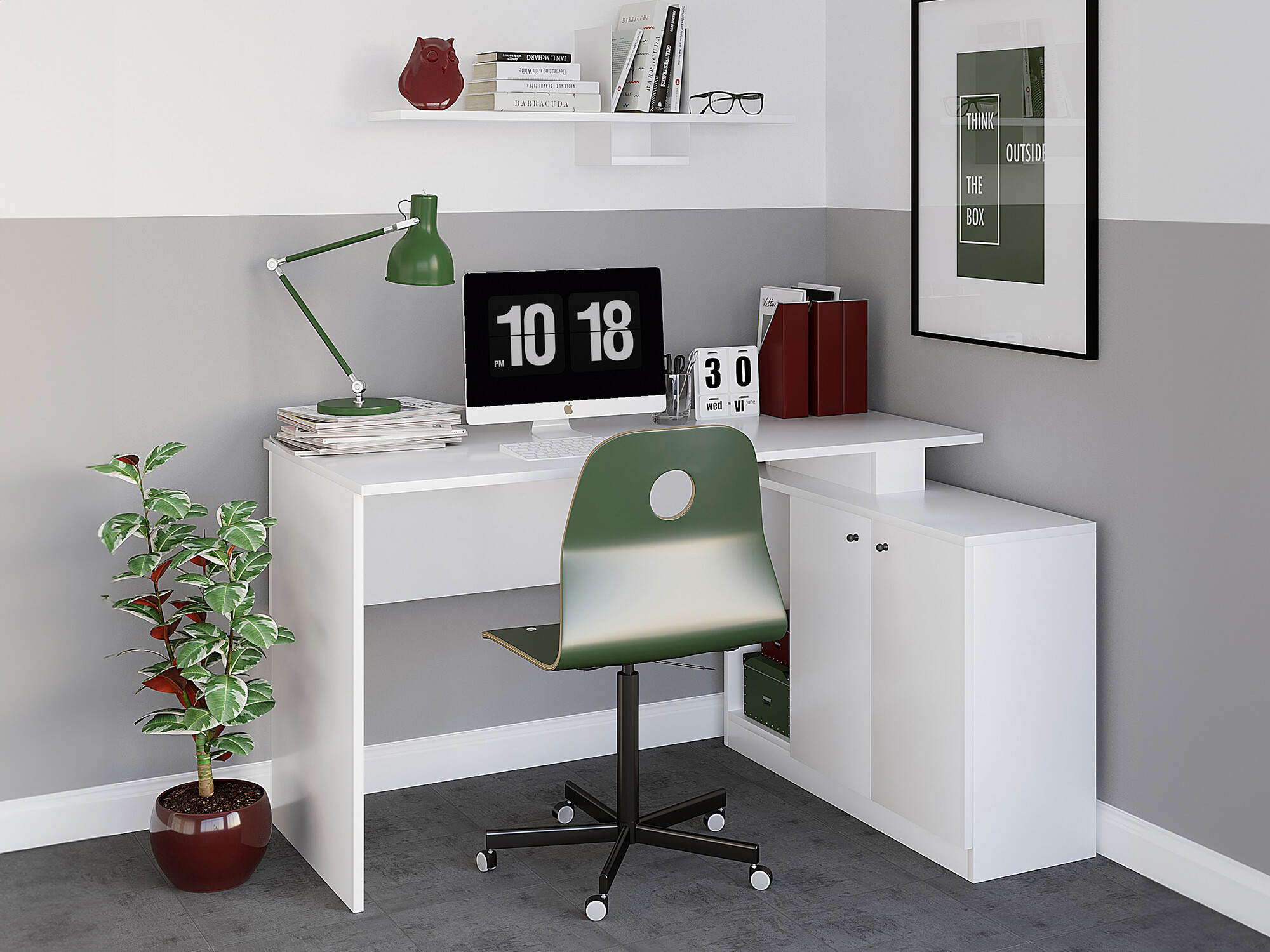 Ъглово офис бюро Kailua 673