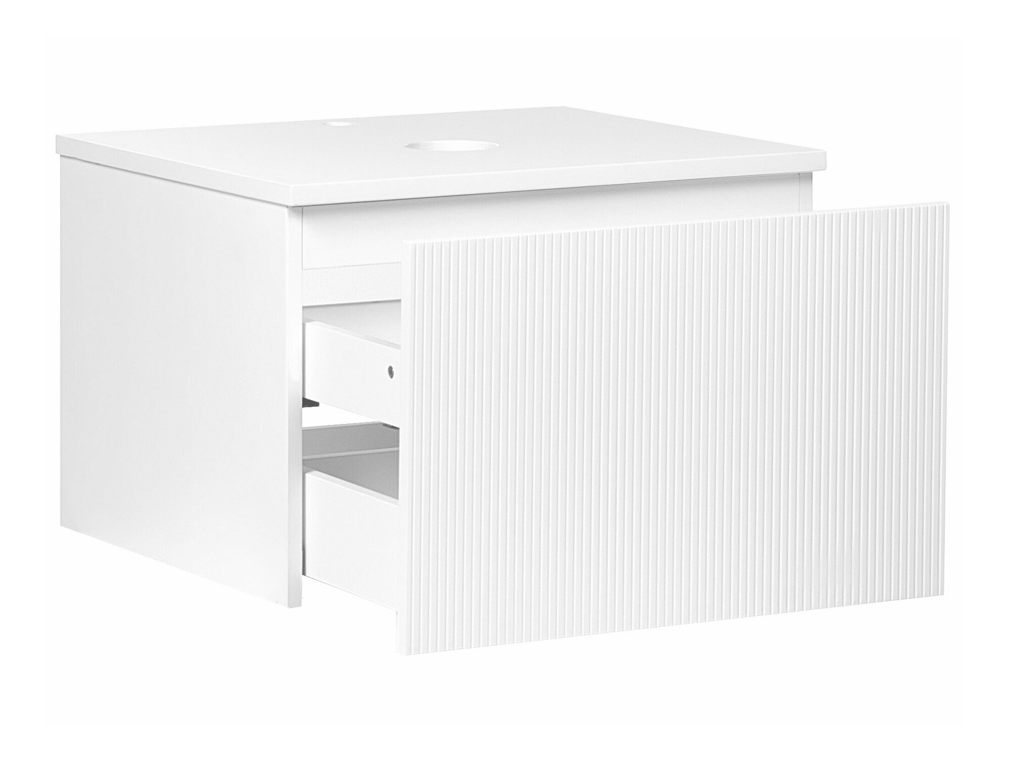 Окачен шкаф за мивка Berwyn 2253 (Бял)