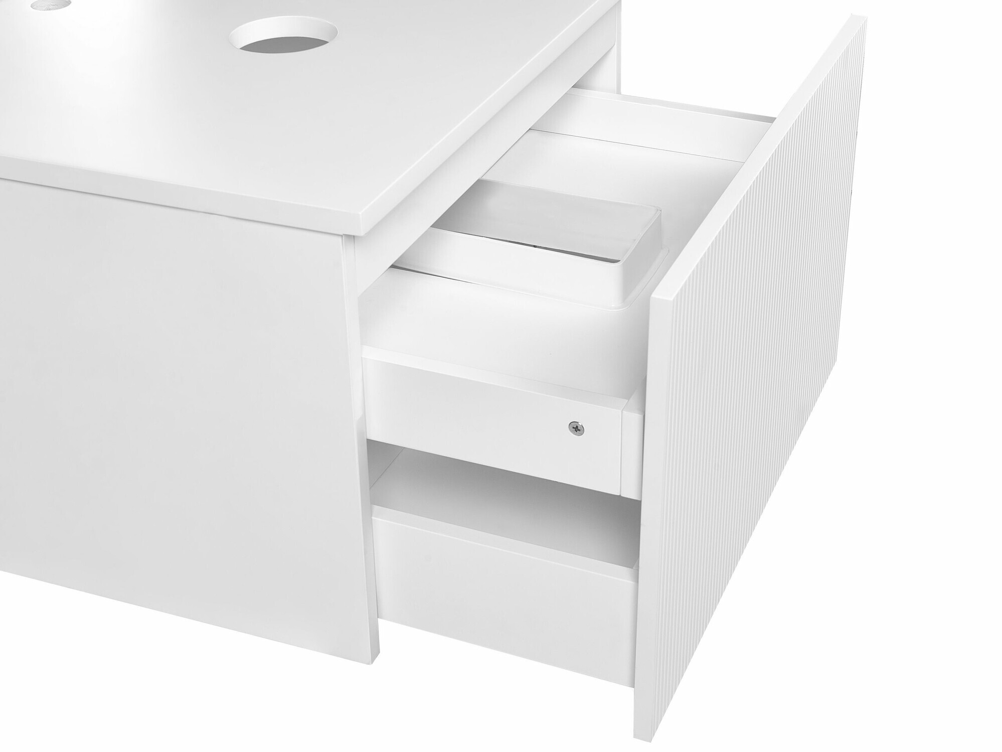 Окачен шкаф за мивка Berwyn 2253 (Бял)