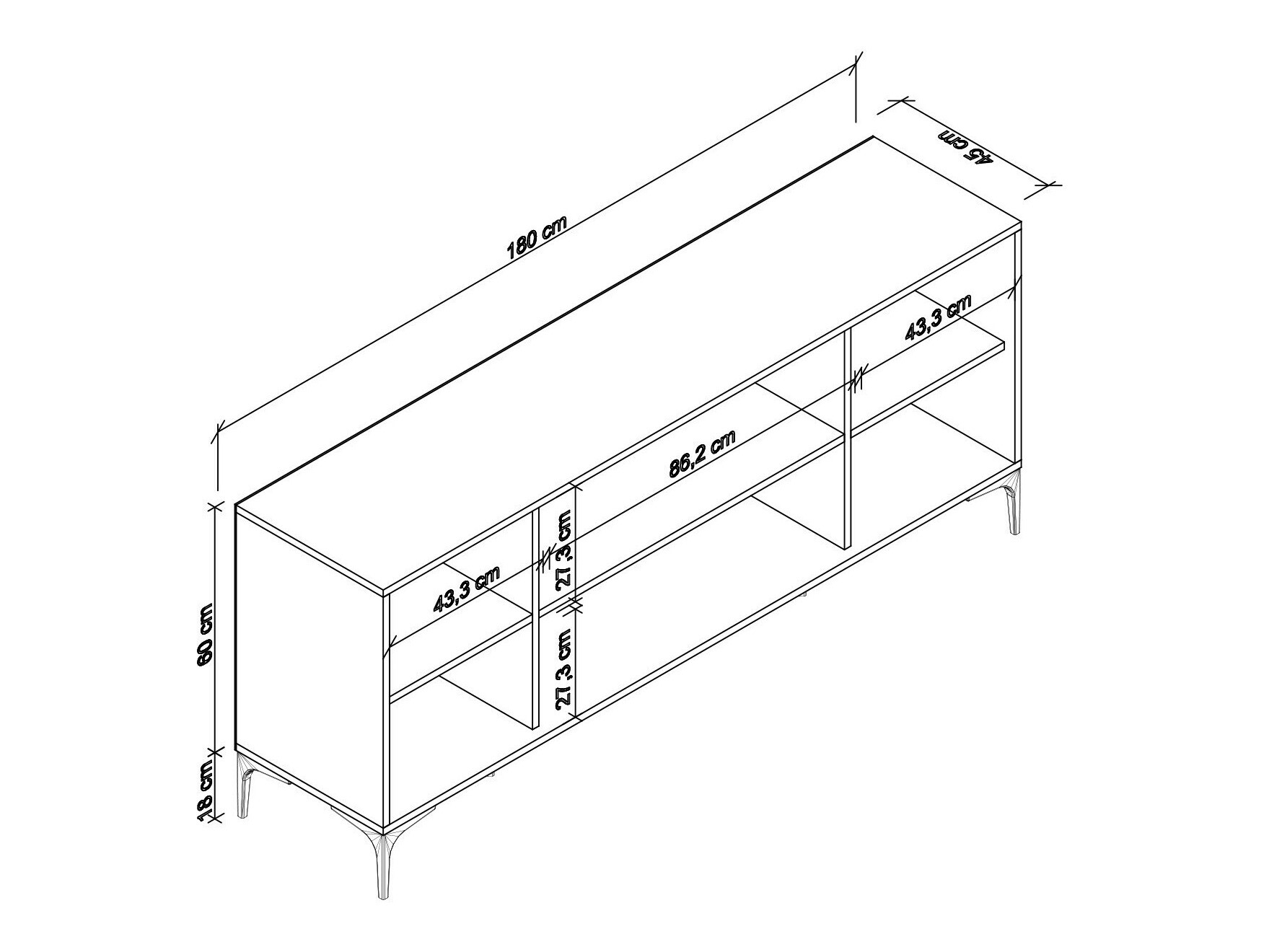Шкаф Kailua 2284 (Дъб)