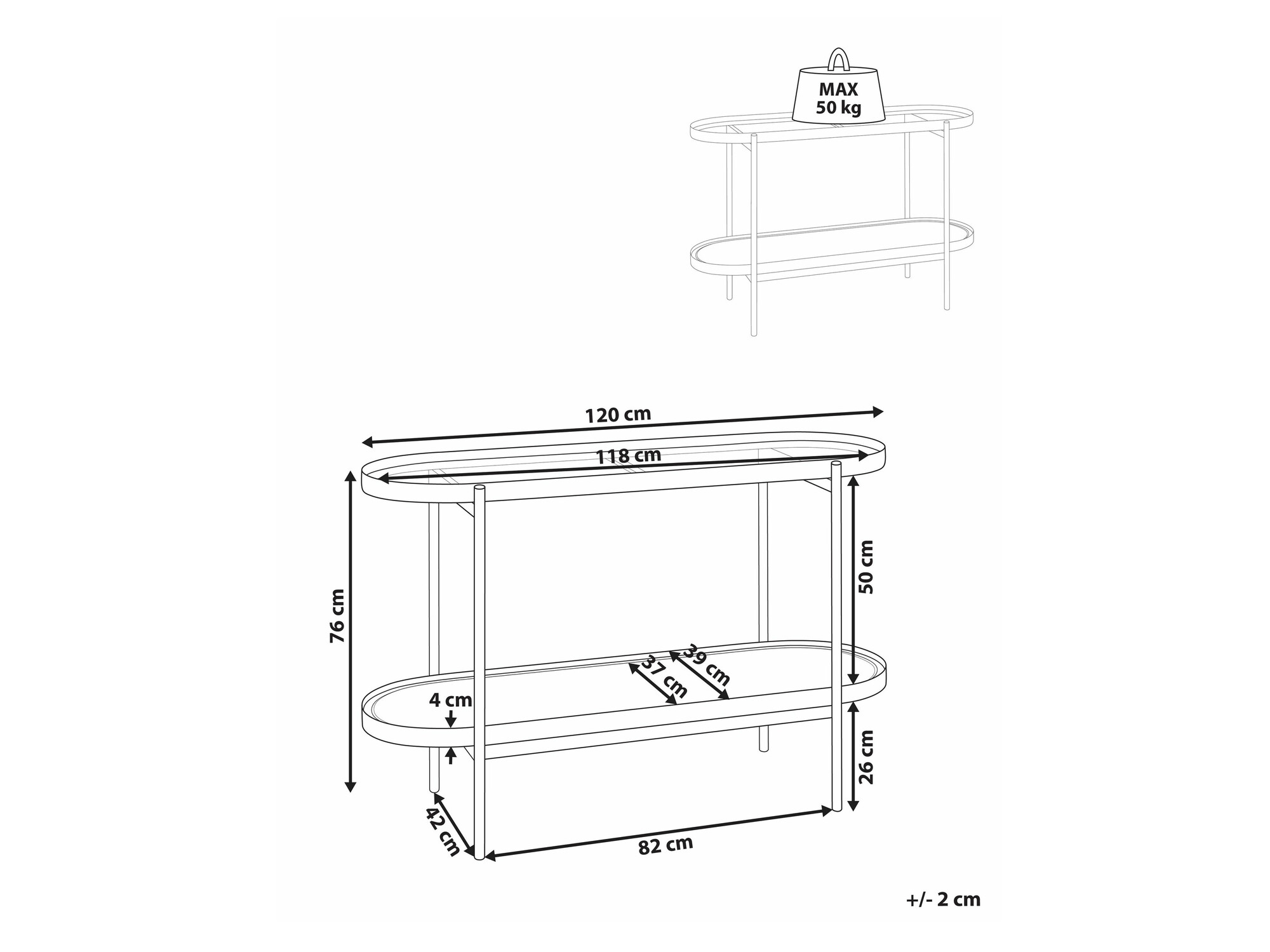 Конзолна маса Berwyn 2262