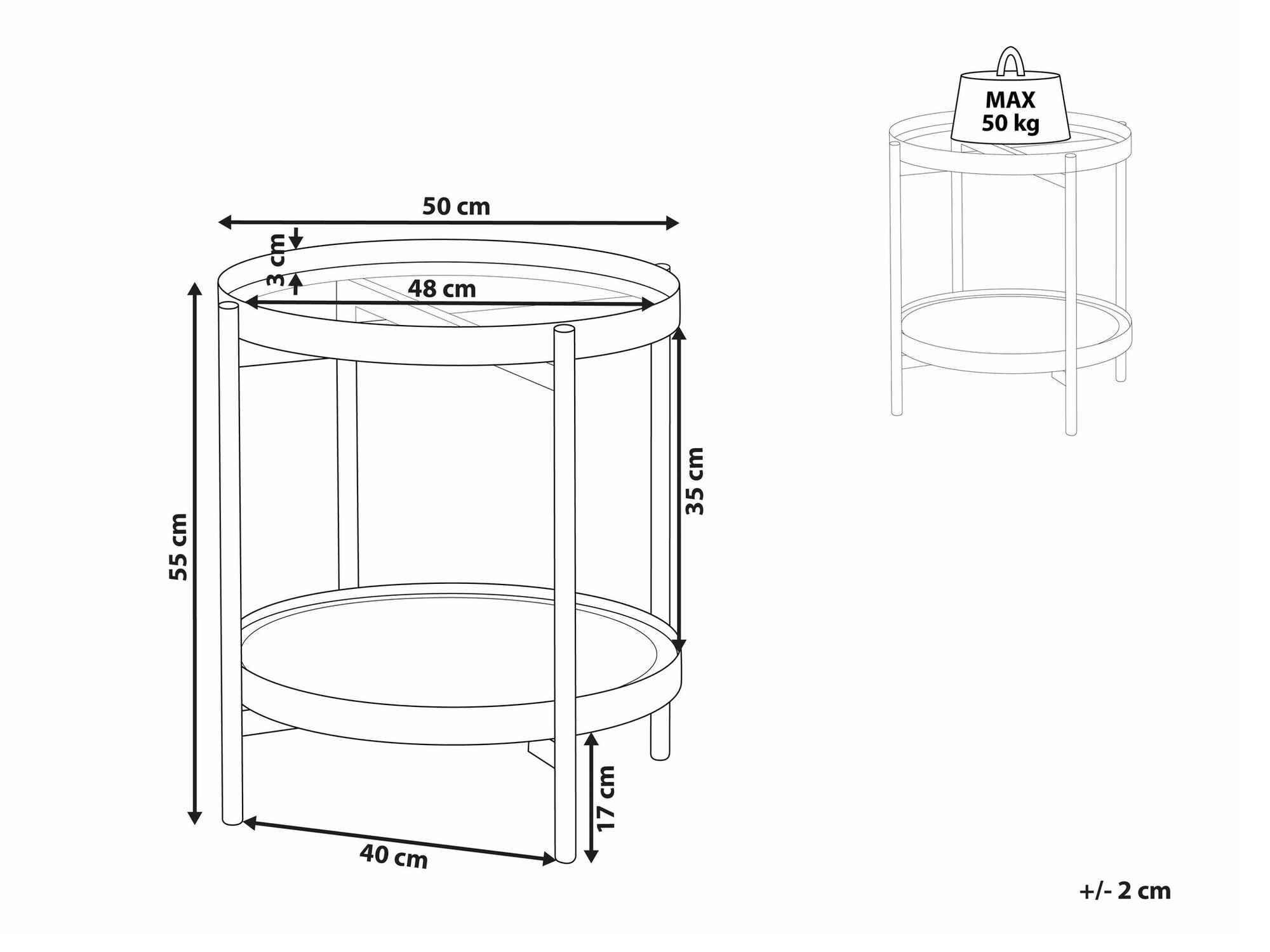 Помощна масичка Berwyn 2265