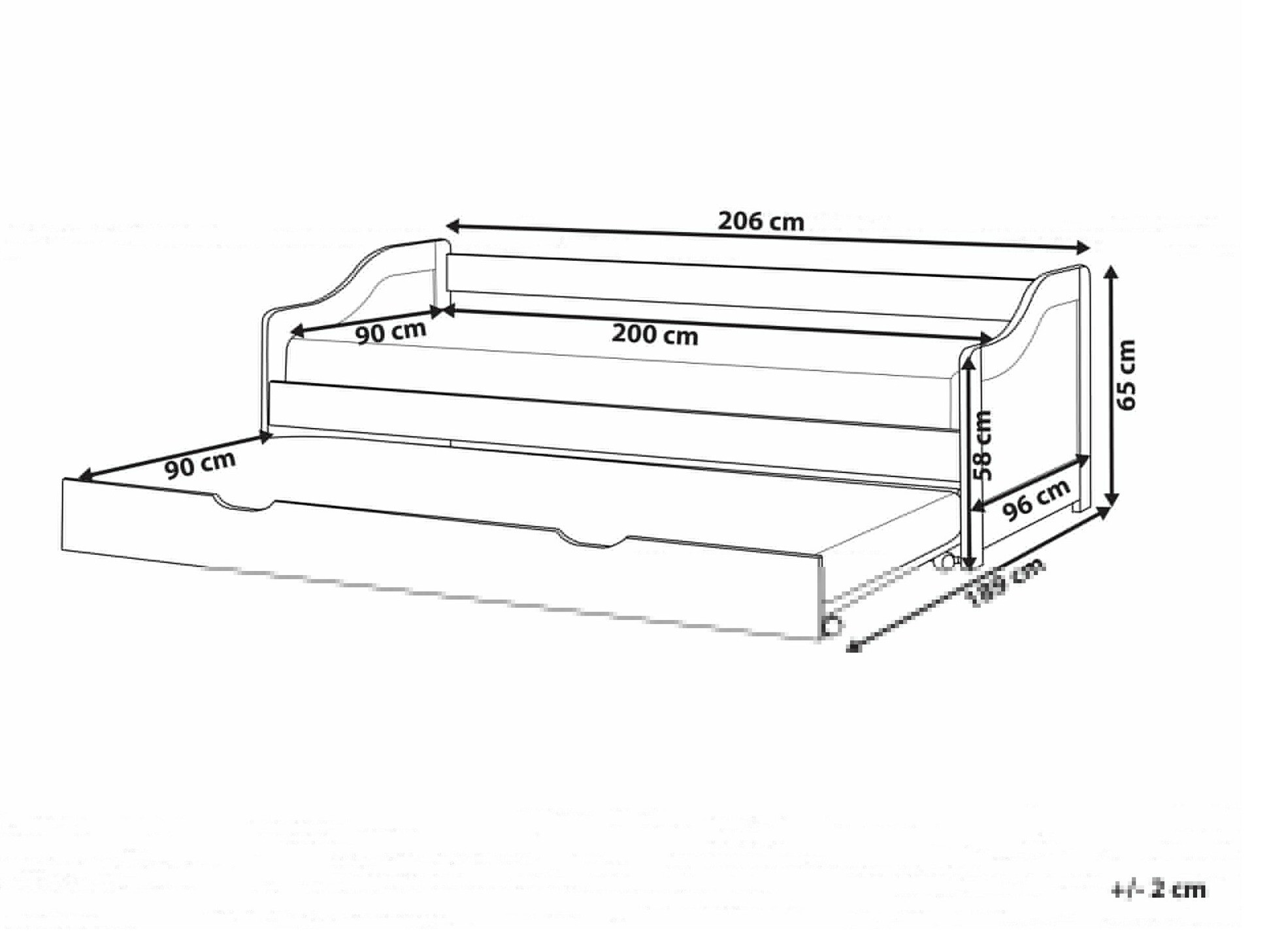 Легло Berwyn 2269 (Ярък дърво)