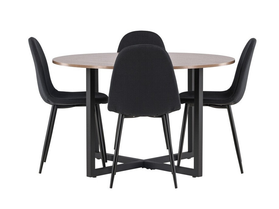 Маса и столове за трапезария Dallas 4599 (Черен)