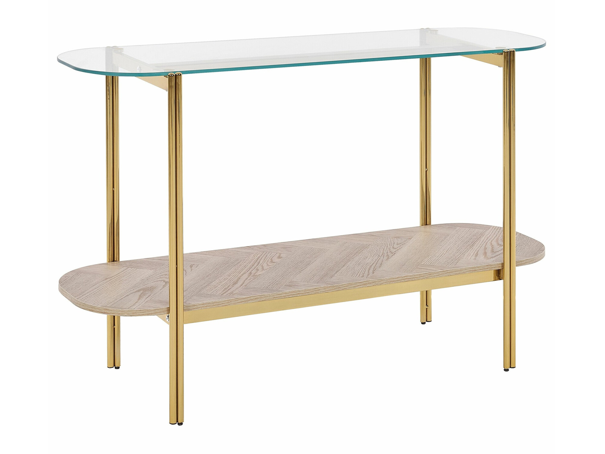 Конзолна маса Berwyn 2278 (Златно + Ярък дърво)