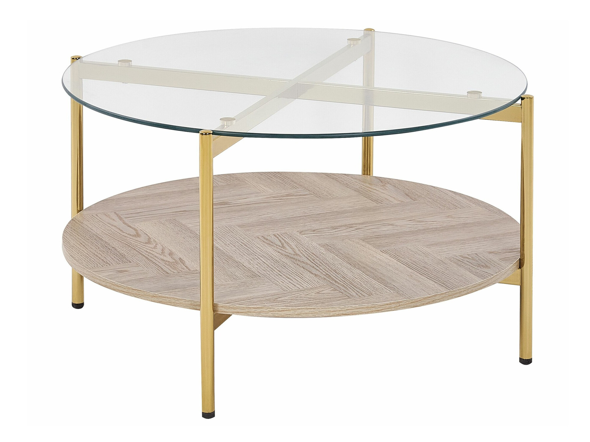 Масичка за кафе Berwyn 2275 (Златно + Ярък дърво)