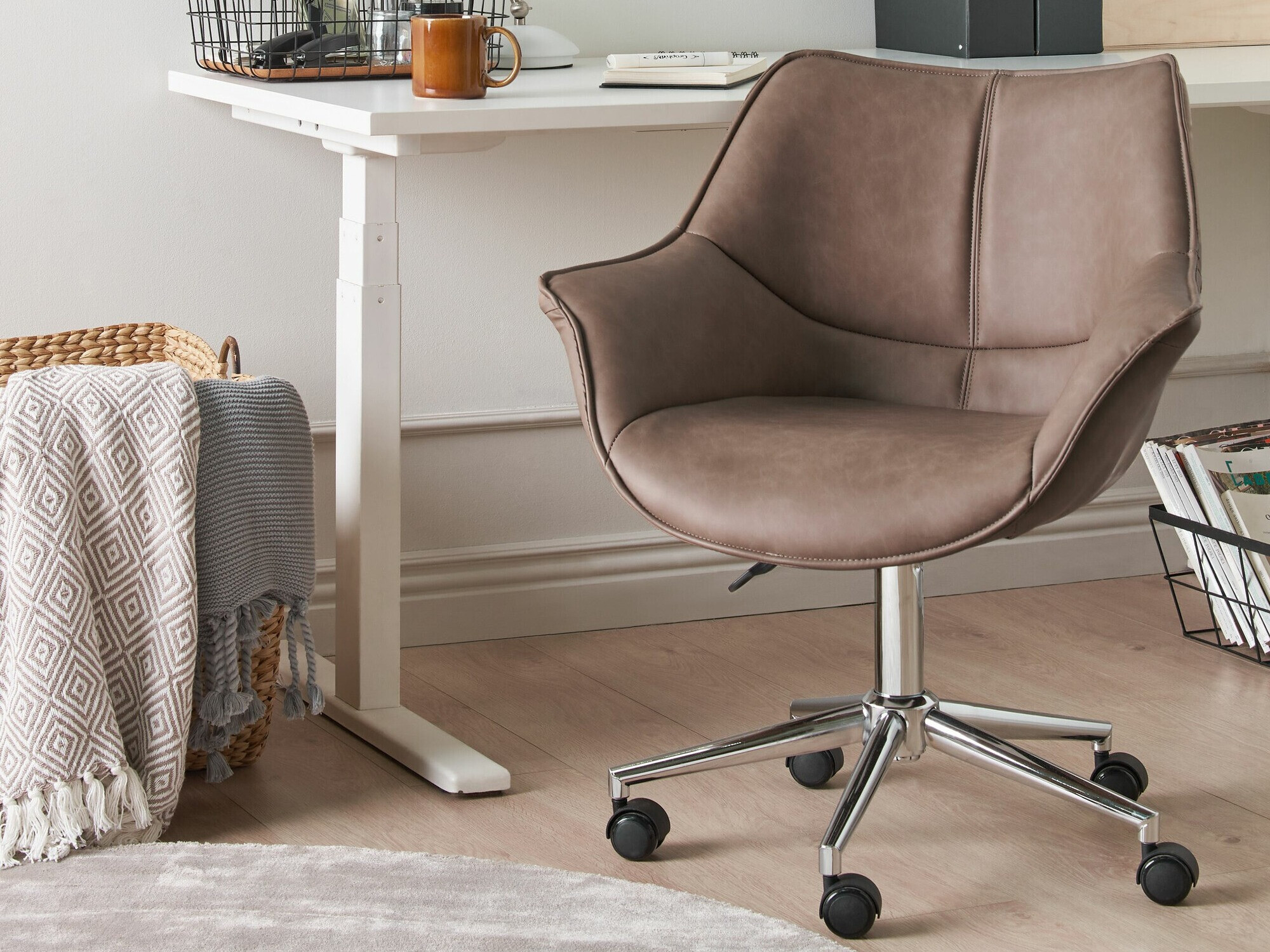 Офис стол Berwyn 899 (Светлокафяво)