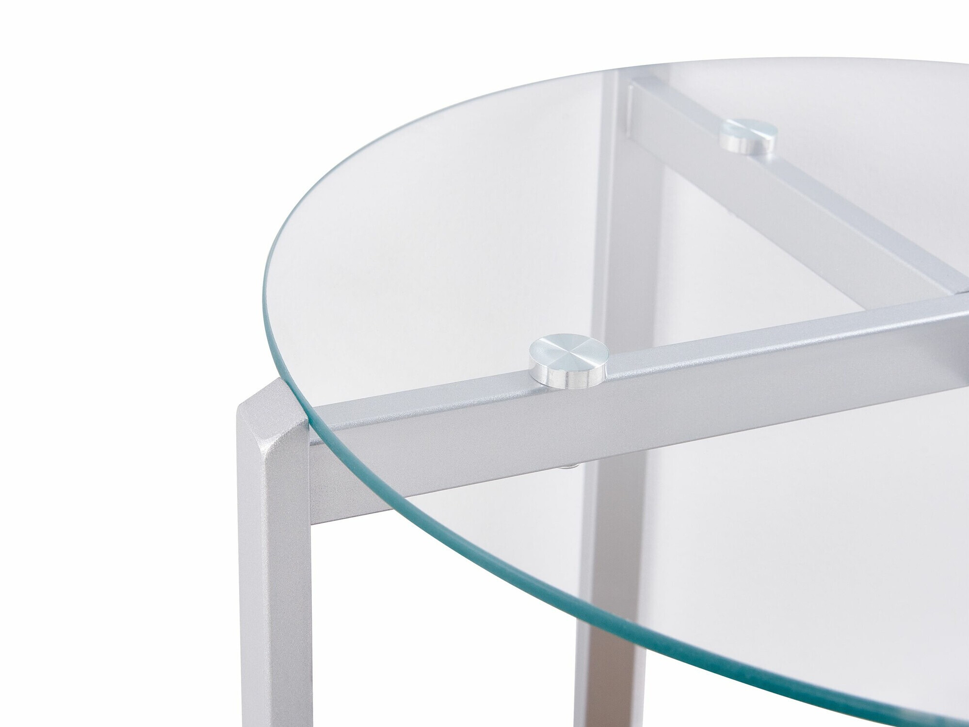 Помощна масичка Berwyn 2277 (Сребро + Ярък дърво)