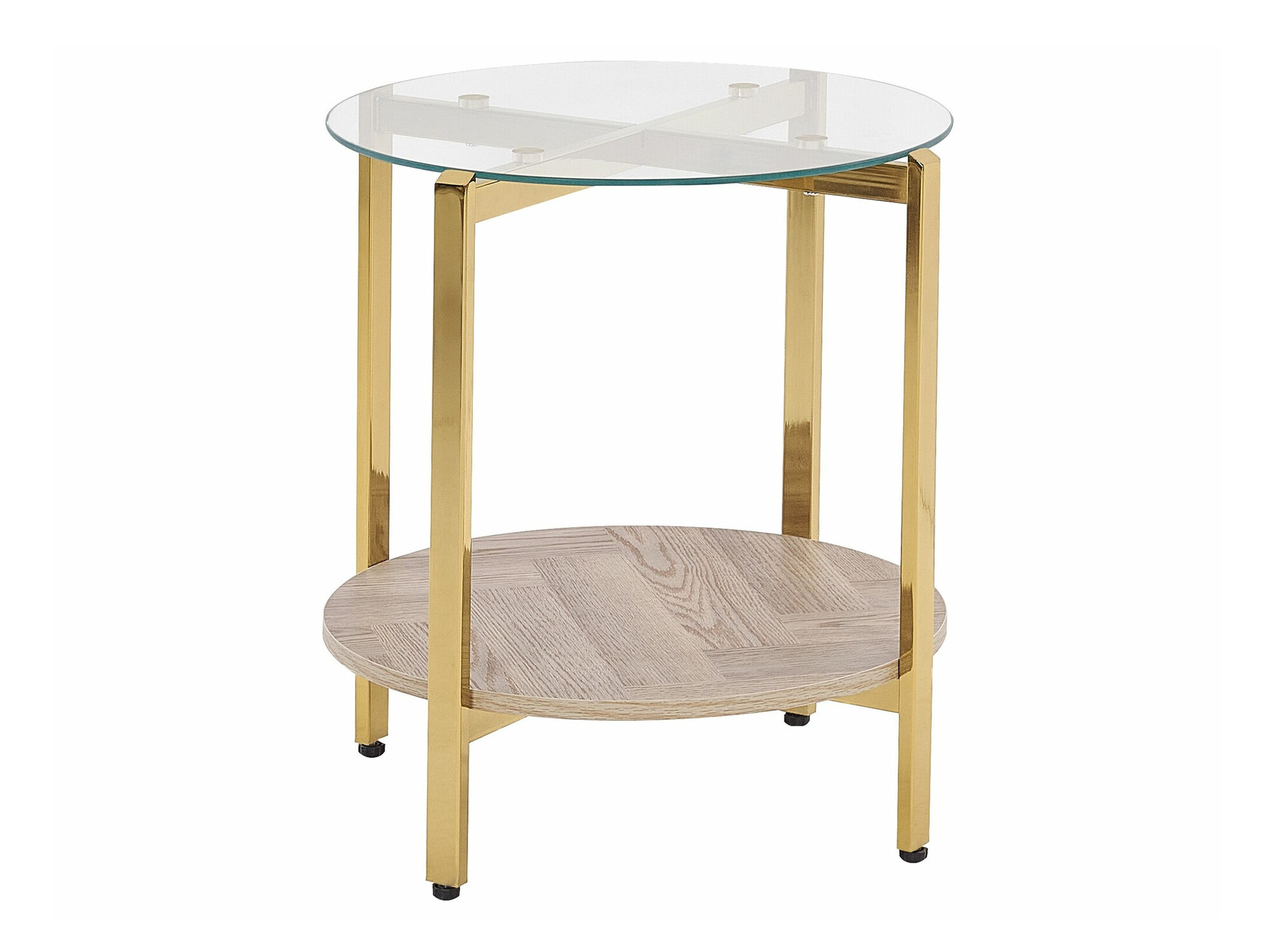 Помощна масичка Berwyn 2277 (Златно + Ярък дърво)