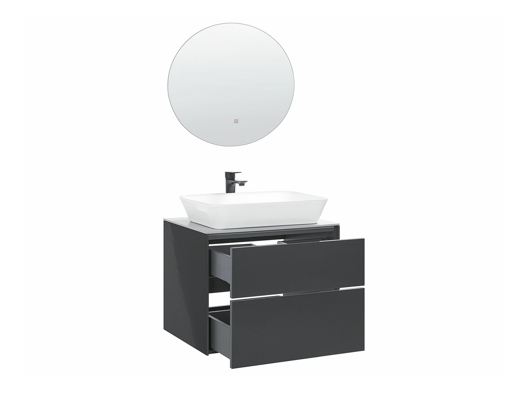 Комплект за баня Berwyn 2281 (Тъмно сив)