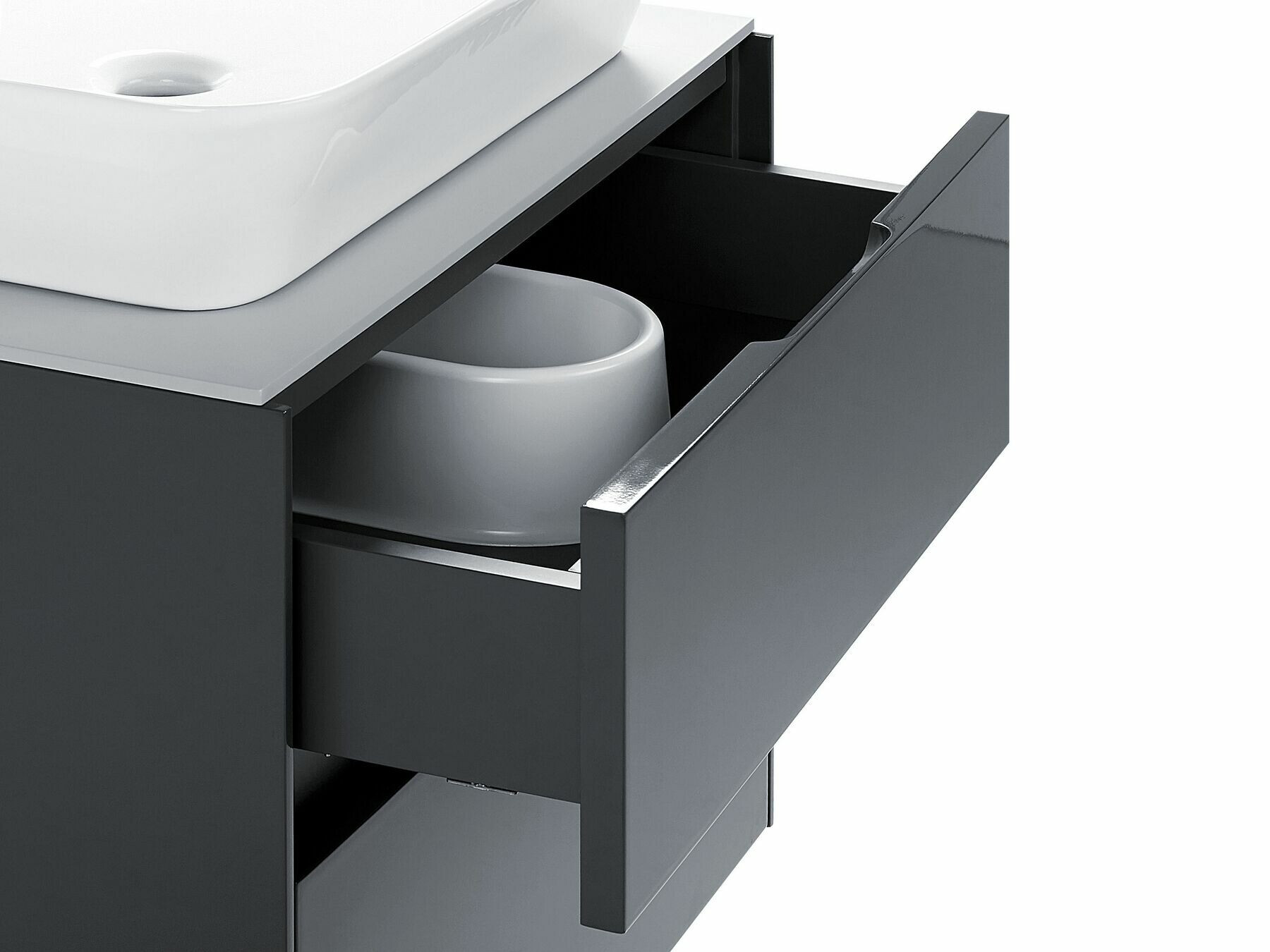 Комплект за баня Berwyn 2281 (Тъмно сив)