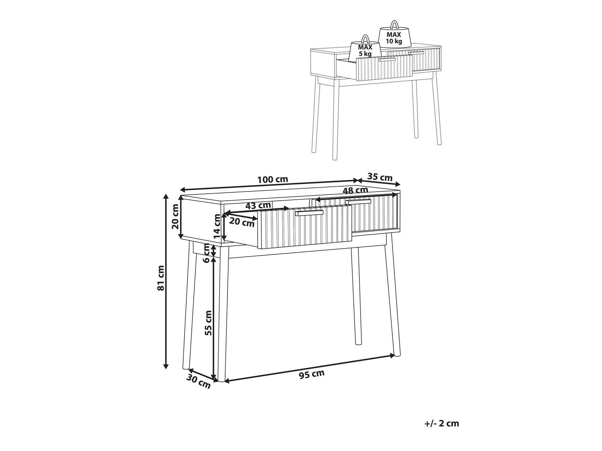 Конзолна маса Mirmori 105