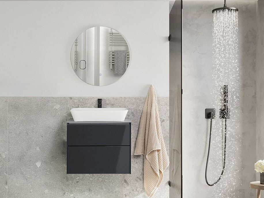 Комплект за баня Berwyn 2281 (Тъмно сив)