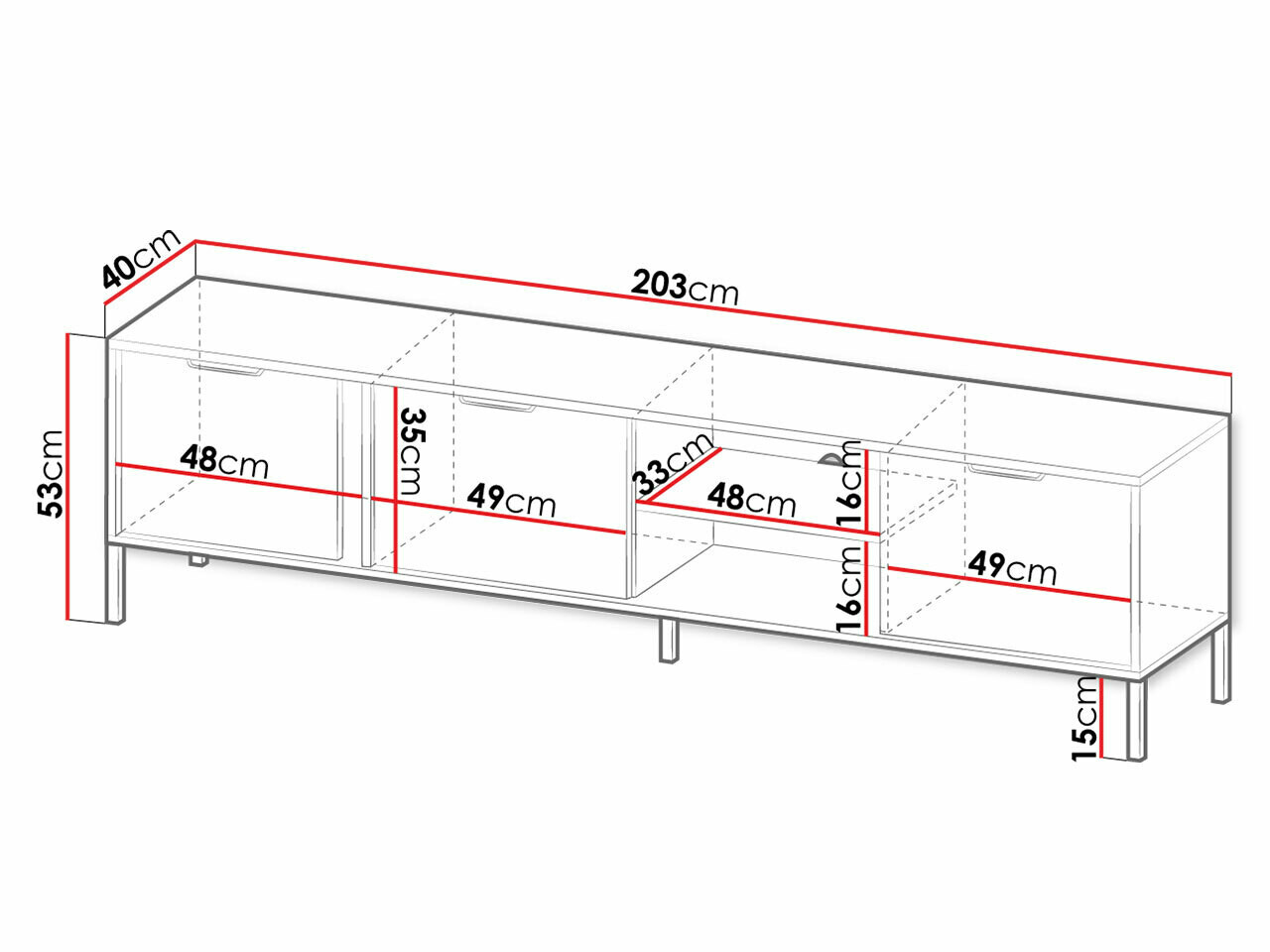 ТВ шкаф Velsoru 105