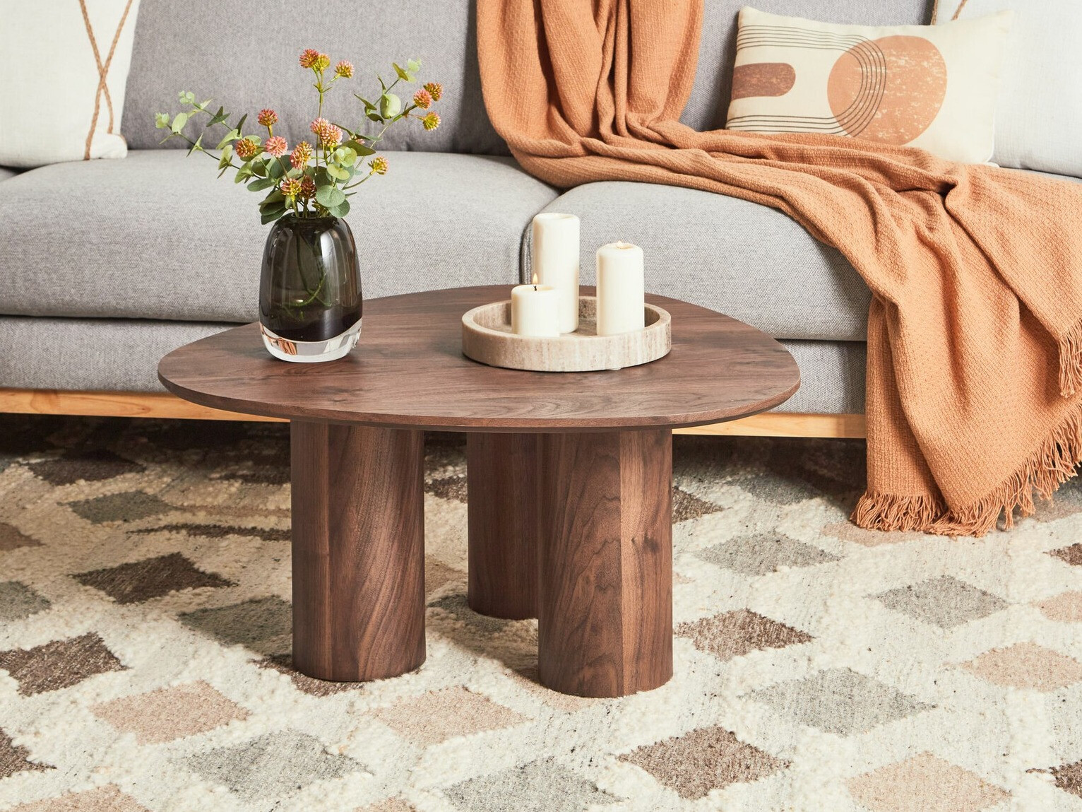 Масичка за кафе Berwyn 2310 (Тъмно дърво)