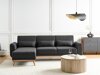 Ъглов диван Berwyn 2323 (Черен)