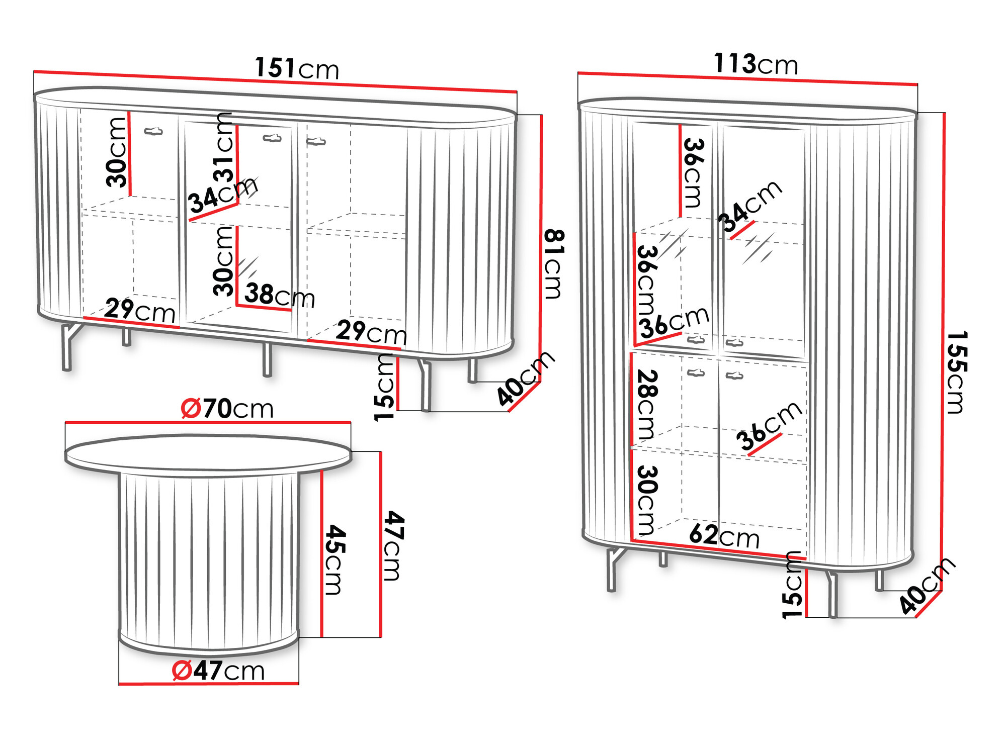 Комплект за хол Novmono 120