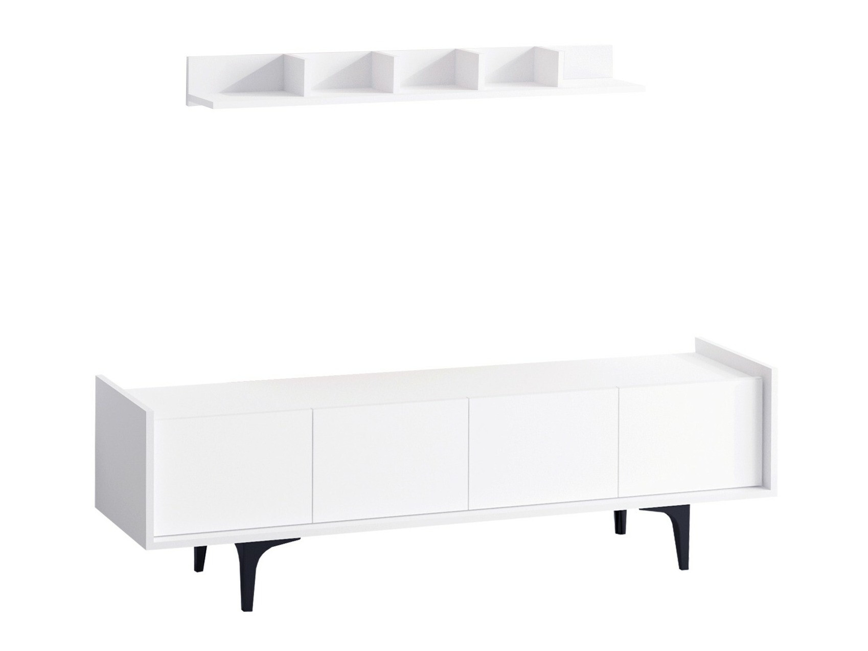 Комплект за хол Sonliro 134 (Бял)