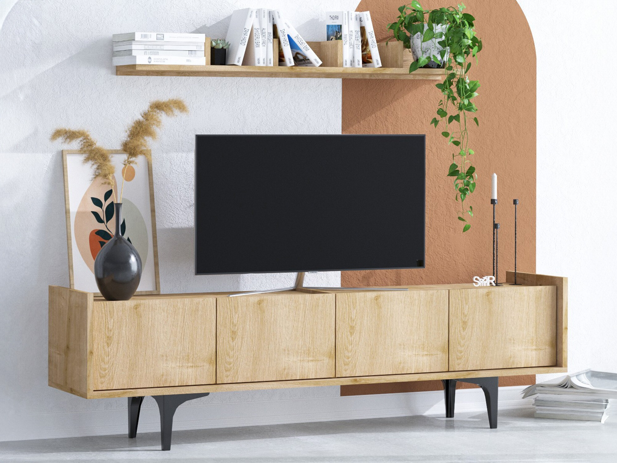 Комплект за хол Sonliro 134 (Дъб)