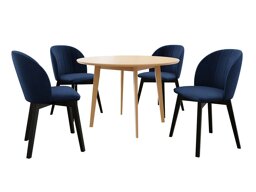 Маса и столове за трапезария Racine 136 (Кафяв)