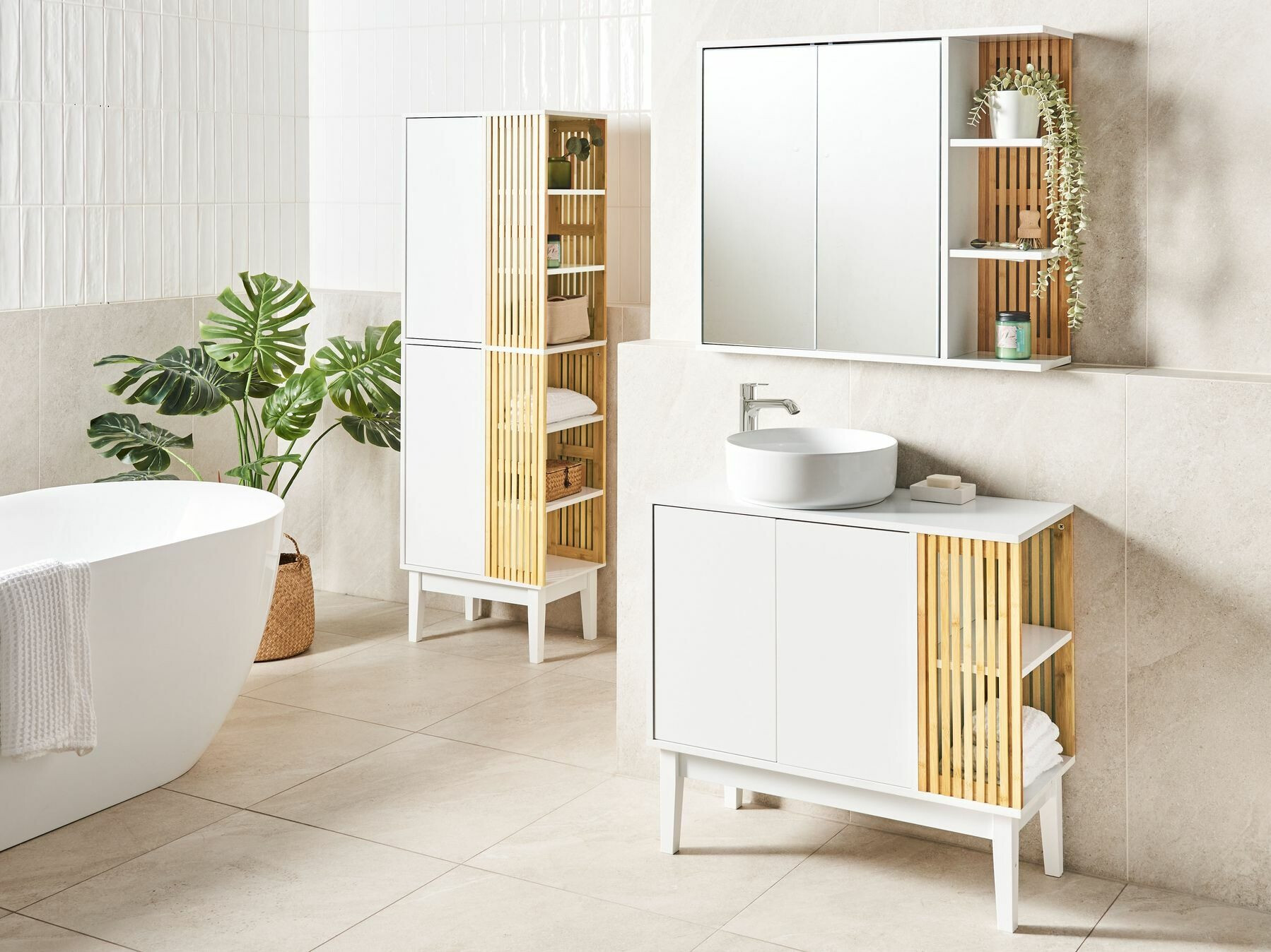 Стоящ шкаф за баня за мивка Berwyn 2340