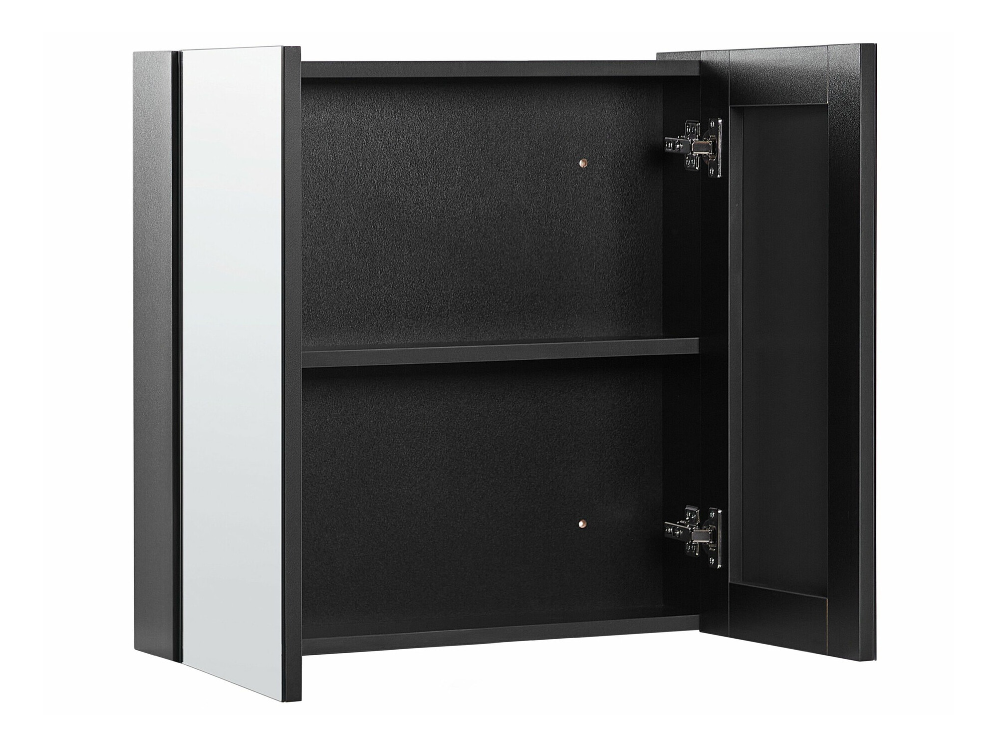 Шкаф за баня с огледало Berwyn 2349 (Черен)