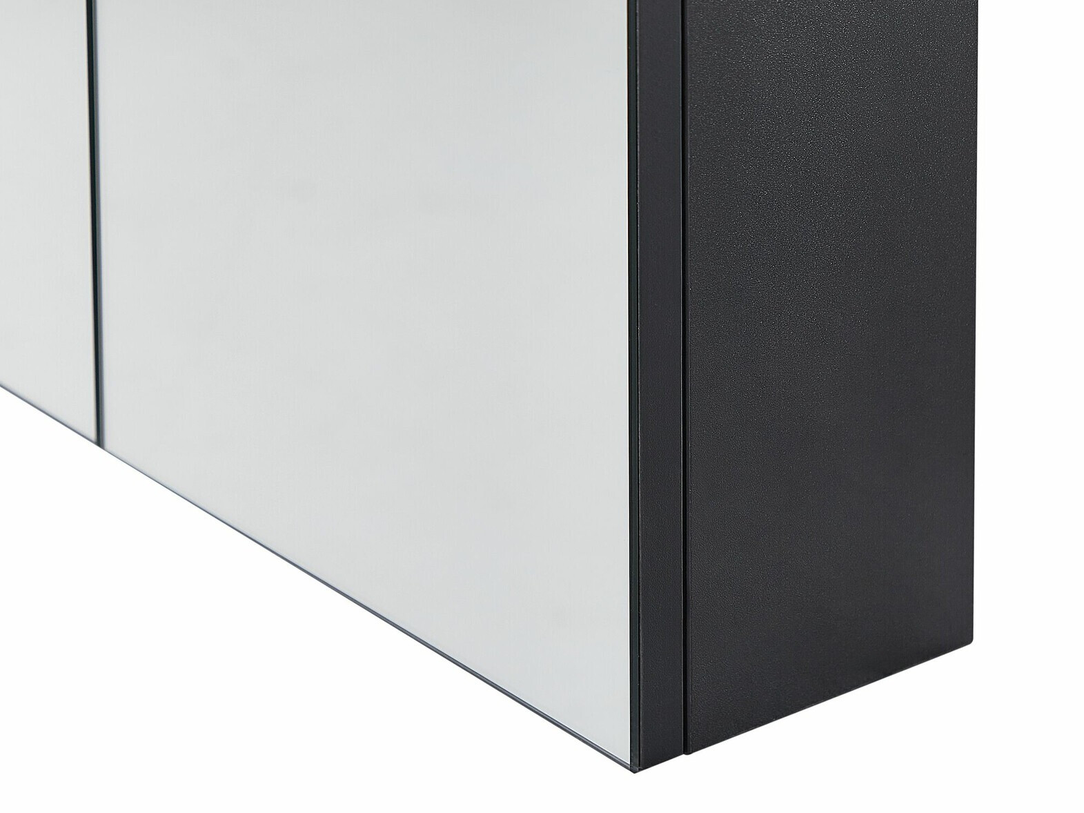 Шкаф за баня с огледало Berwyn 2349 (Черен)