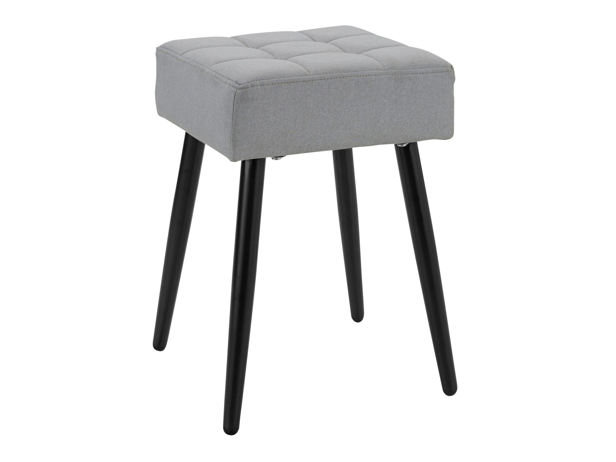 Табуретка Denton 1296 (Светло сив + Черен)