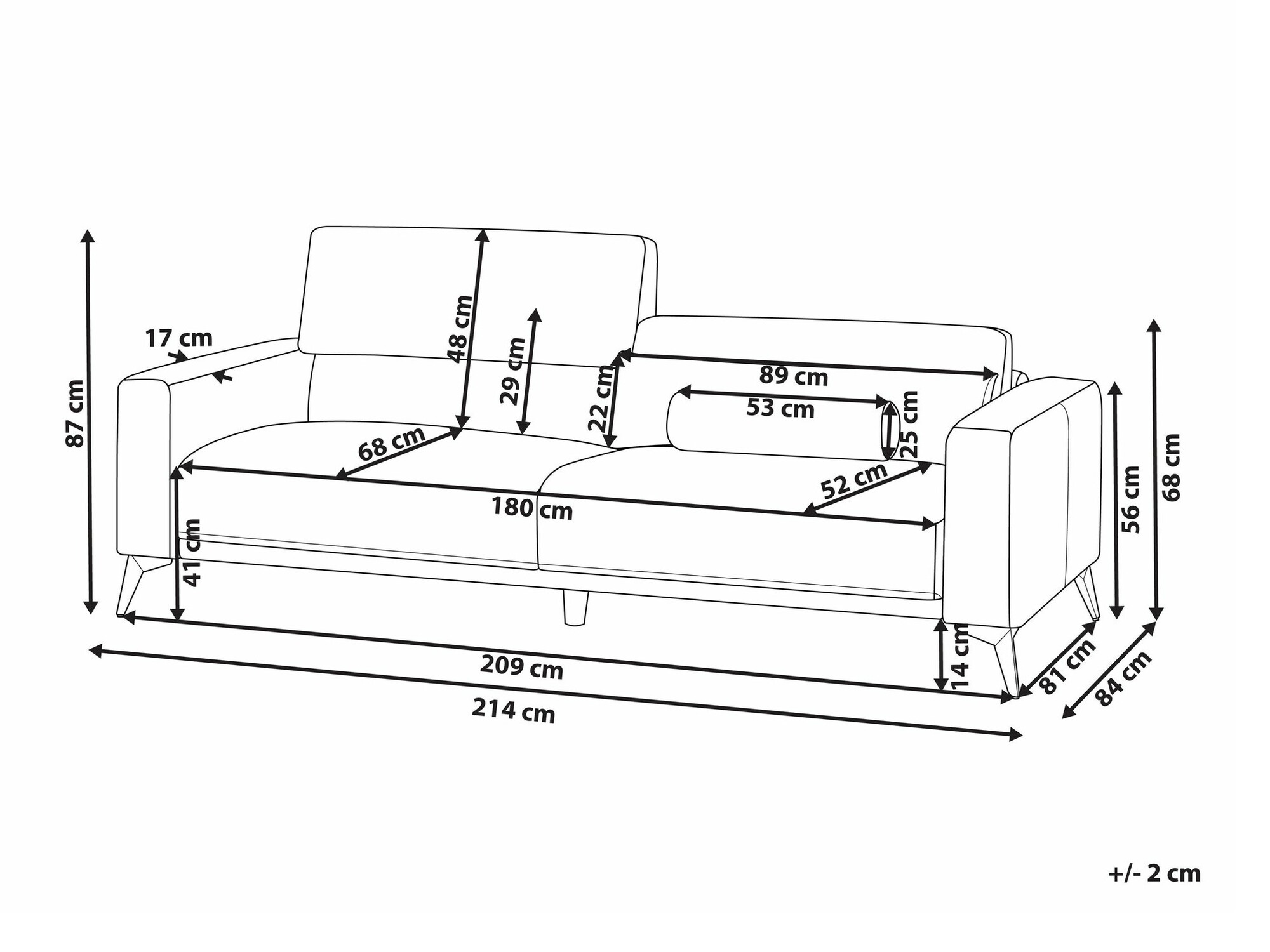Диван Berwyn 2354 (Bordeaux)