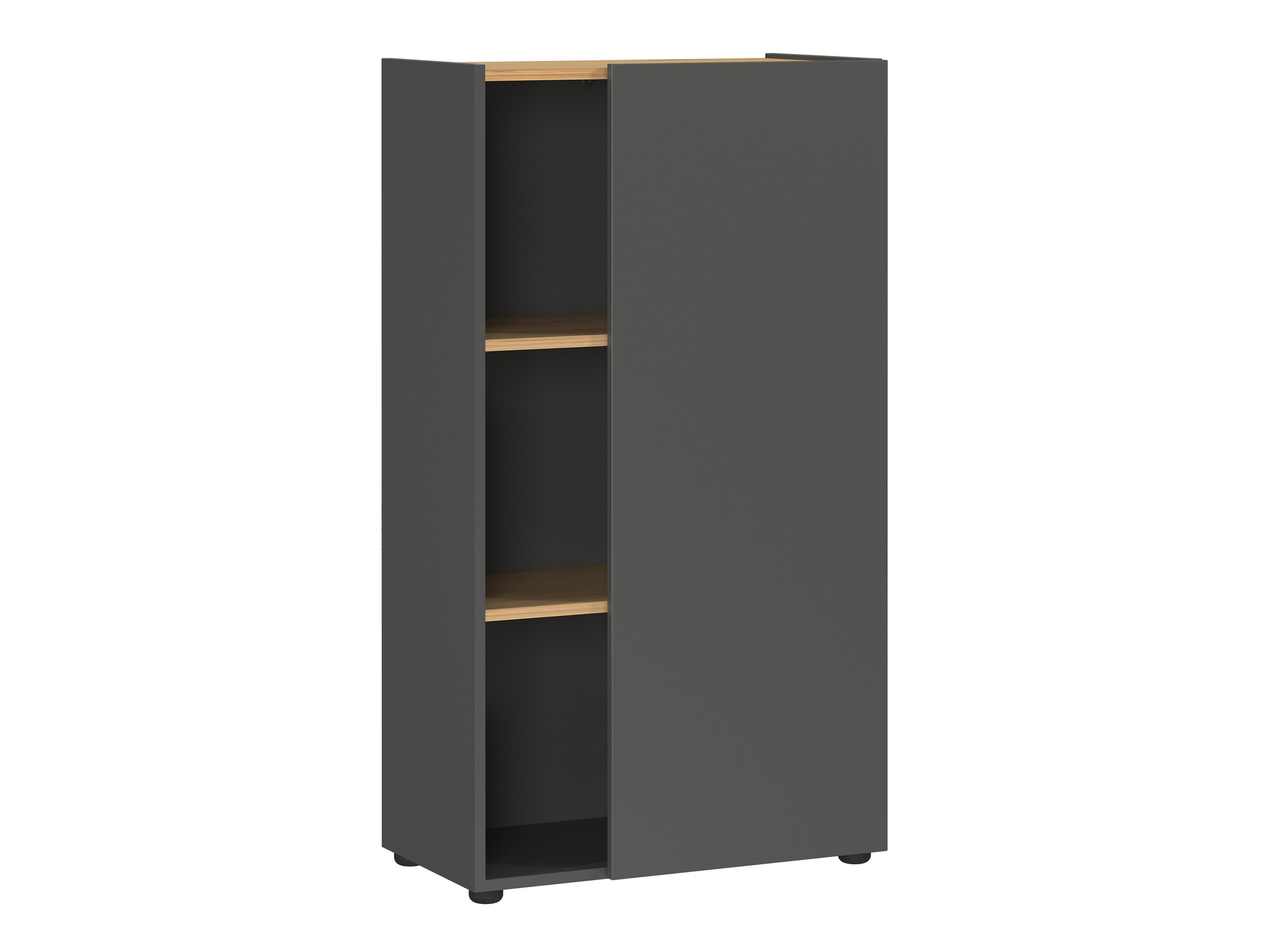 Шкаф Evarsoa 103 (Графит + Navarra дъб)