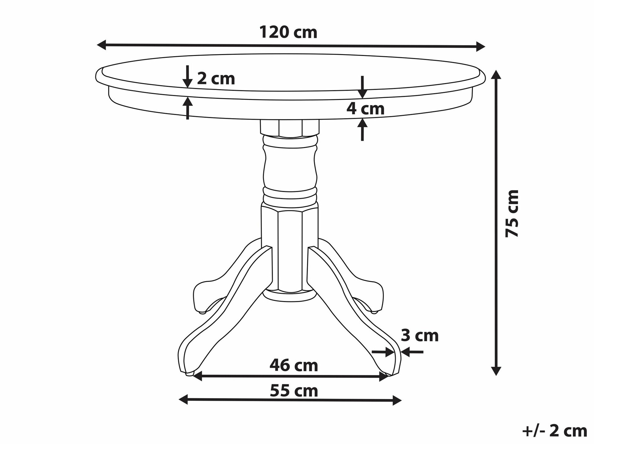 Маса Berwyn 2369 (Бял)