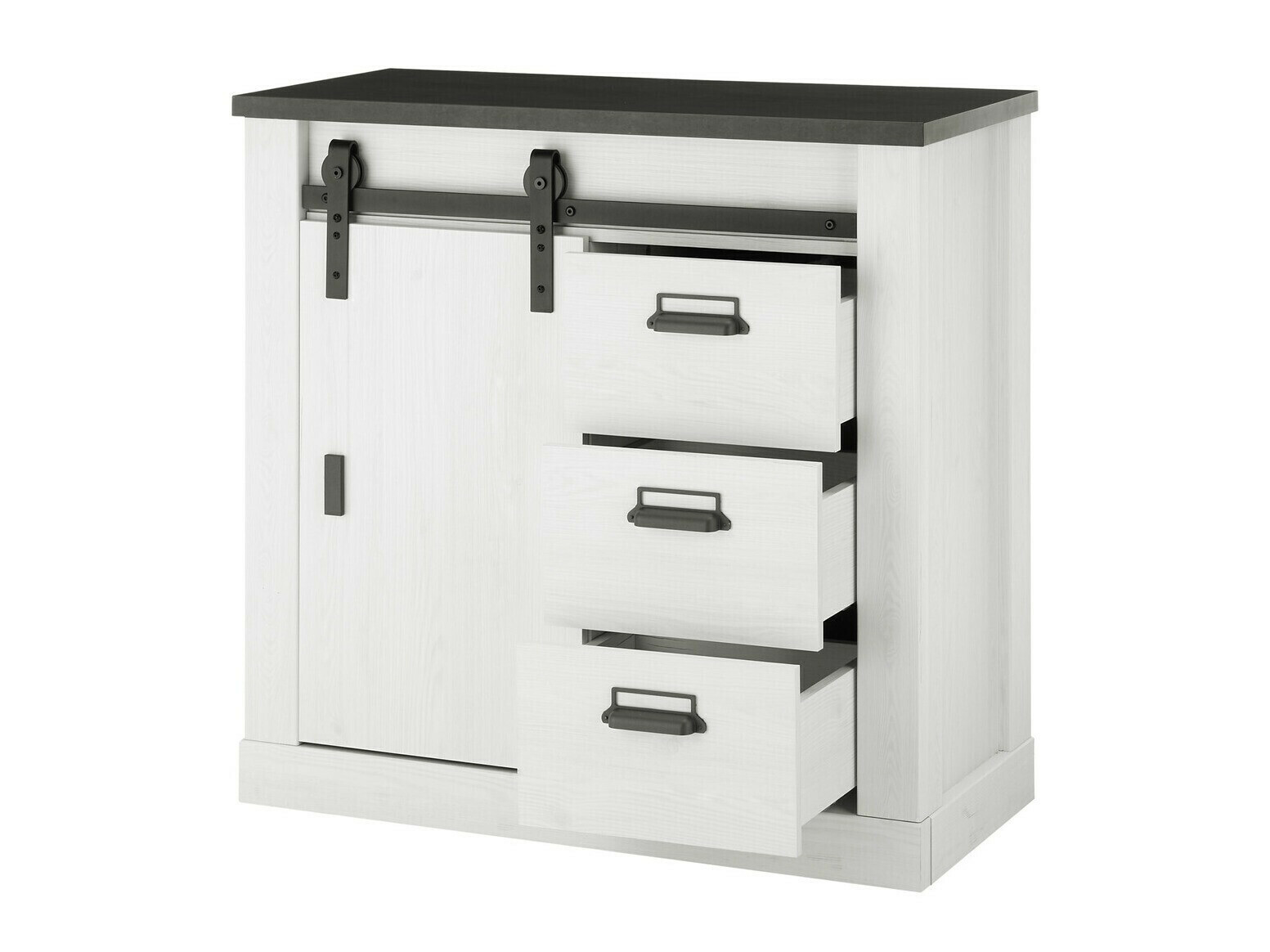 Комплект за антре Cirtale 129 (Избелен бор + Antrahite)