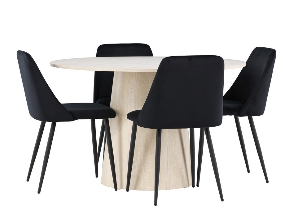 Маса и столове за трапезария Dallas 4248 (Светлокафяво)