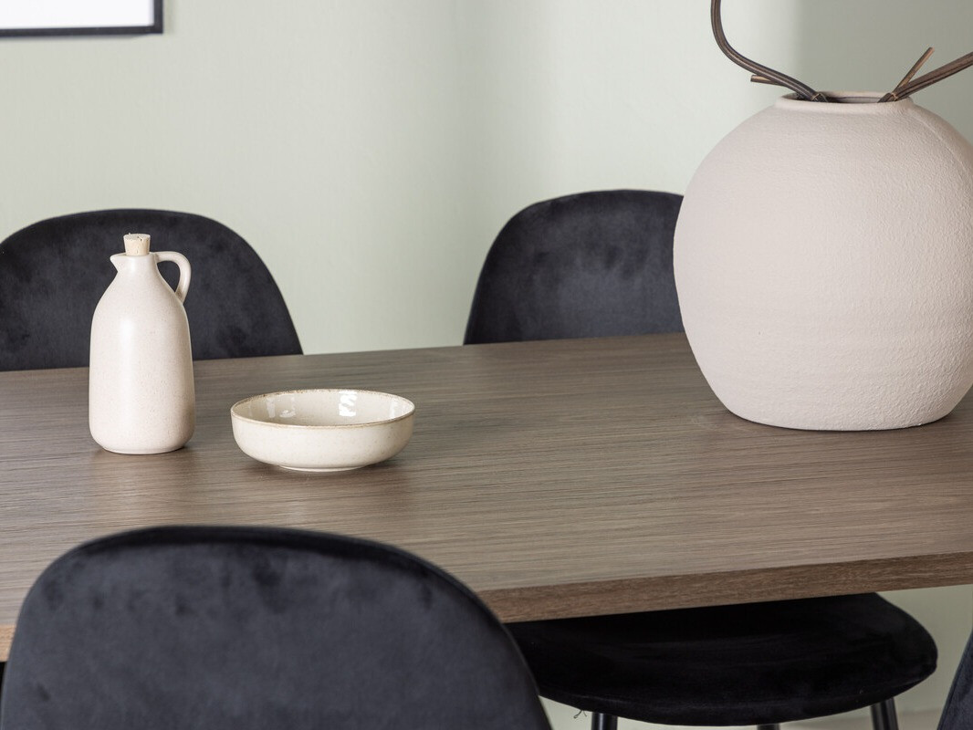 Маса и столове за трапезария Dallas 4612 (Кафяв)