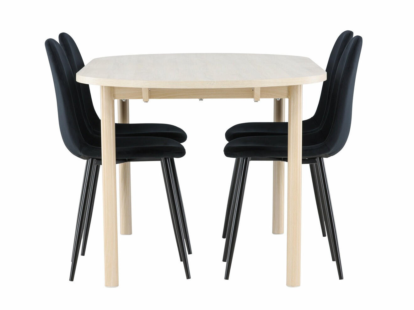 Маса и столове за трапезария Dallas 4612 (Светлокафяво)