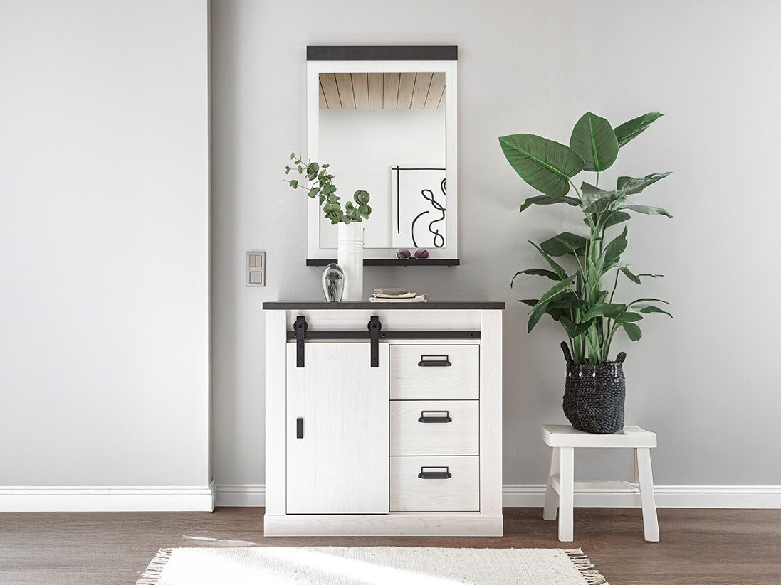 Комплект за антре Cirtale 129 (Избелен бор + Antrahite)