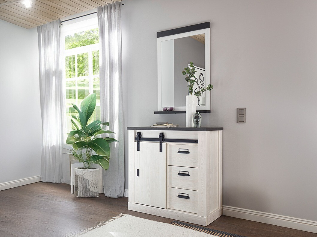 Комплект за антре Cirtale 129 (Избелен бор + Antrahite)