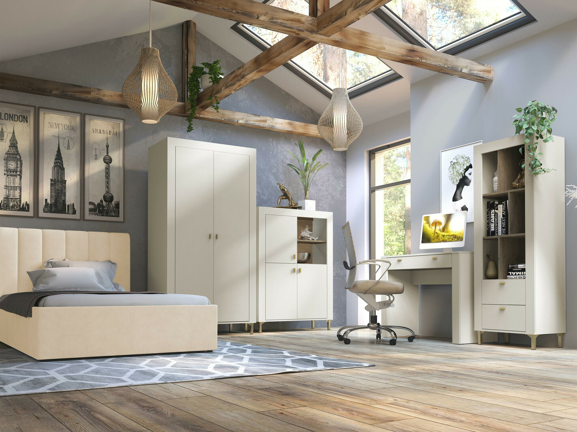 Комплект за спалня Mormavu 116 (Кашмир)