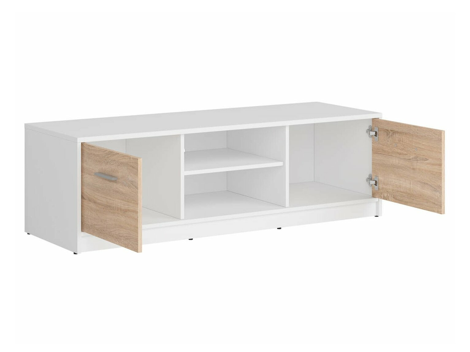 ТВ шкаф Novsore 100 (Бял + Сонома дъб)