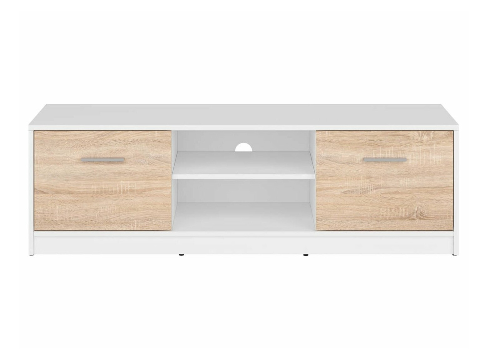 ТВ шкаф Novsore 100 (Бял + Сонома дъб)