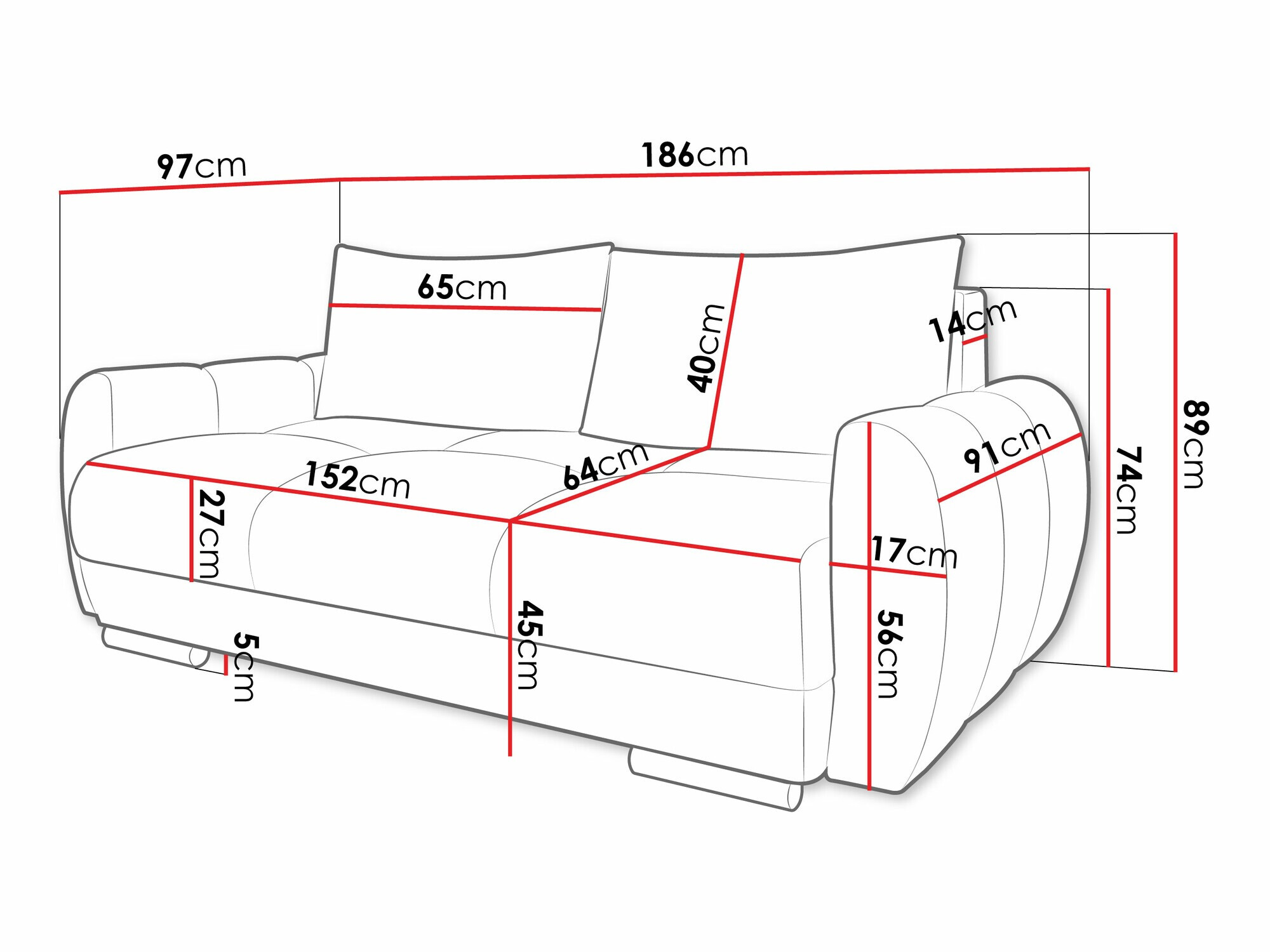 Диван Signis II (Velo 621)