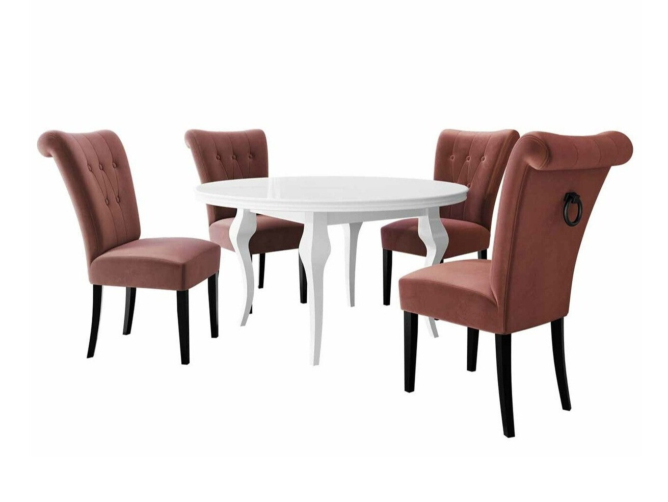 Маса и столове за трапезария Racine 143 (Черен)