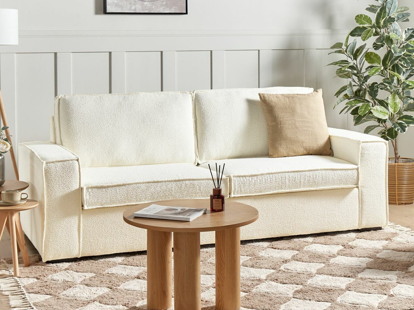 Разтегателен диван Berwyn 2375 (Бял)