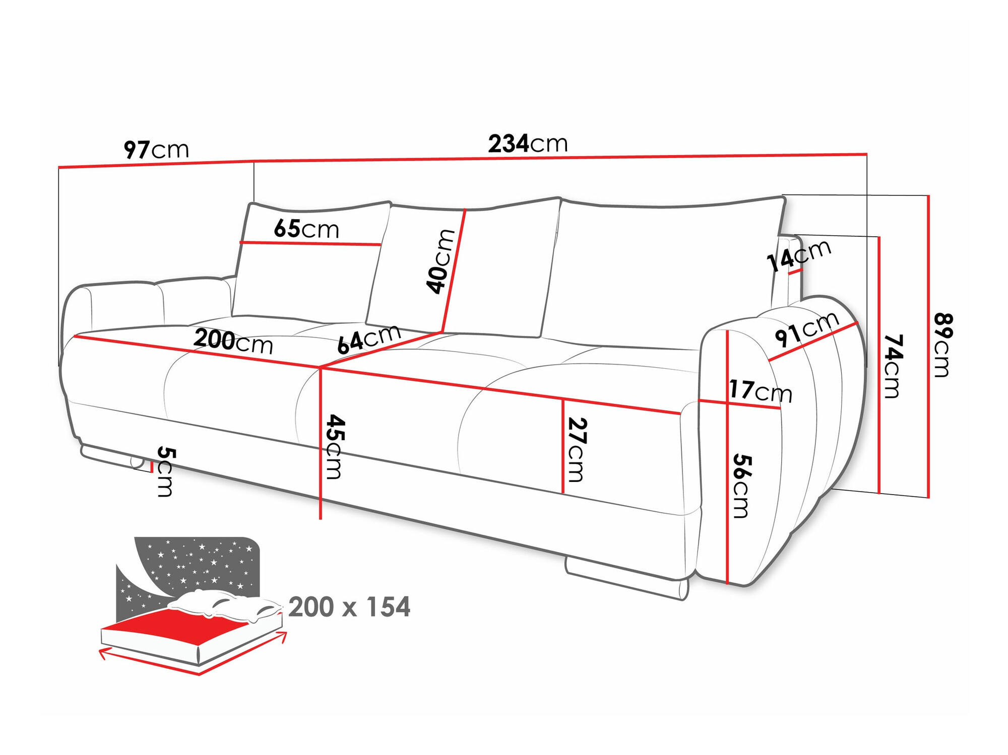 Разтегателен диван Signis III (Velo 627)