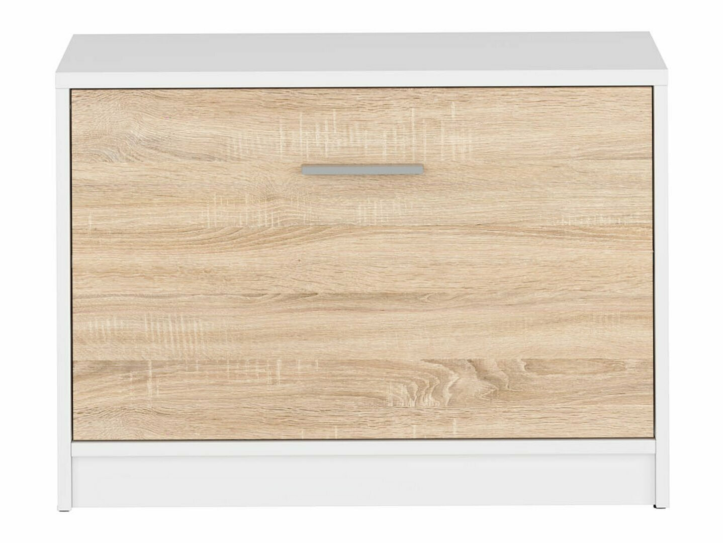 Шкаф за обувки Novsore 111 (Бял + Сонома дъб)