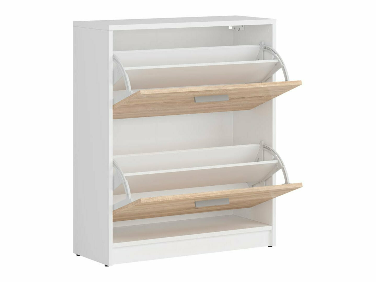 Шкаф за обувки Novsore 112 (Сонома дъб + Бял)