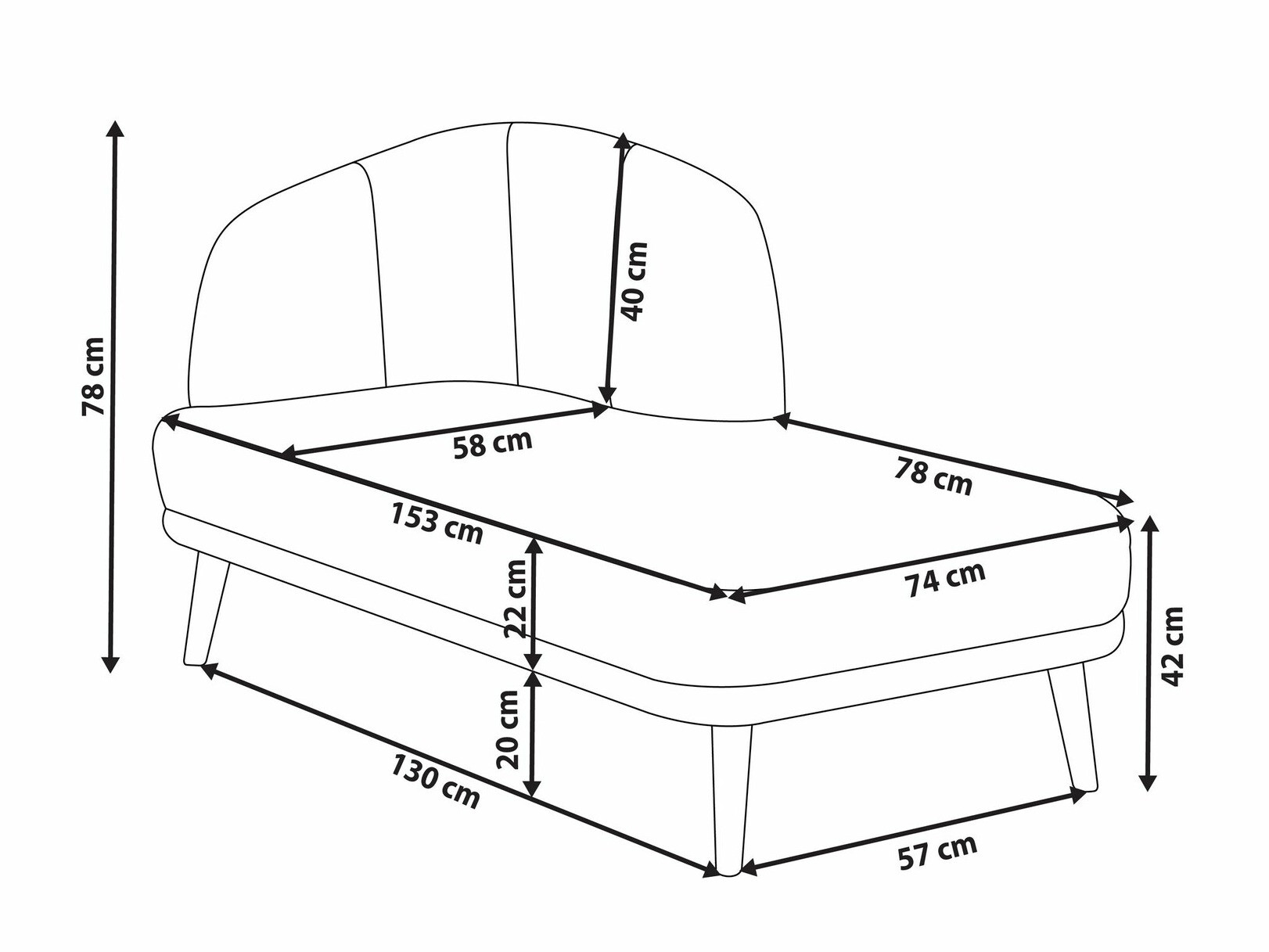 Кушетка Berwyn 2387 (Бежов)